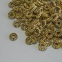 Findings Spacer Bead, Gold Colour Metal, Diameter 6x2mm+/- Hole 2mm+/-, Pack 20g (~109 pcs)