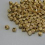 Findings Spacer Bead, Gold Colour Metal, Diameter 4x3.5mm+/- Hole 1.5mm+/-, Pack 20g (~130 pcs)
