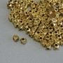 Findings Spacer Bead, Gold Colour Metal, Diameter 3x3mm+/- Hole 1.7mm+/-, Pack 20g (~128 pcs)