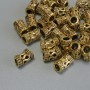 Findings Spacer Bead, Gold Colour Metal, Diameter 9x5mm+/- Hole 3.5mm+/-, Pack 20g (~29 pcs)