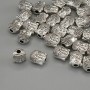 Findings Buddha Bead Spacer, silver metal colour, diameter 6x7x4mm +/-, hole diameter 1.9mm +/-, packaging 20g (~31 pcs)