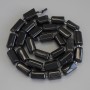 Golden Sheen Obsidian Chip Beads, diameter 12x7mm+- seed beads 3mm+-, length 39cm+- on thread