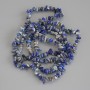Sodalite Chip Beads, diameter 5-7x2-4mm+-, length 78cm+- on nylon thread