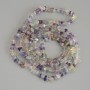 Fluorite Chip Beads, diameter 5x3mm+/-, length 78cm+/- on fishing line