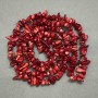 Coral Chip Beads, Diameter 8-18x3-4mm+/-, Length 80cm+/- on Nylon Thread