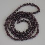 Garnet Chip Beads on fishing line, diameter 3-73x2-3mm+-, length 80cm+-