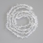 Rock Crystal Chip Beads, diameter 6-13x2-4mm+/-, length 80cm+/- on fishing line