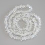 Moonstone and Rock Crystal Chip Beads, diameter 6-12x2-6mm+/-, length 80cm+/- on fishing line