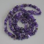 Amethyst Chip Beads, diameter 6-11x3-5mm+/-, length 80cm+/- on fishing line