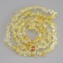 Citrine Chip Beads, Diameter 6-11x2-4.5mm+/-, Length 80cm+/- on Fishing Line