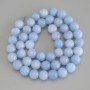 Aquamarine Beads, Smooth Round, Diameter 10.5mm+/-, Length 38cm+/- on a Strand