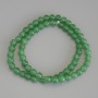 Jade Beads, Smooth Round, Diameter 6mm+/-, Length 38cm+/- on Fishing Line
