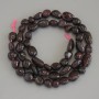 Garnet Beads, Tumbled, Diameter 8-12x7-9mm+/-, on Thread, Length 40cm+