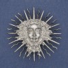 Yarilo Brooch Pendant Silver-Tone Metal 59mm+