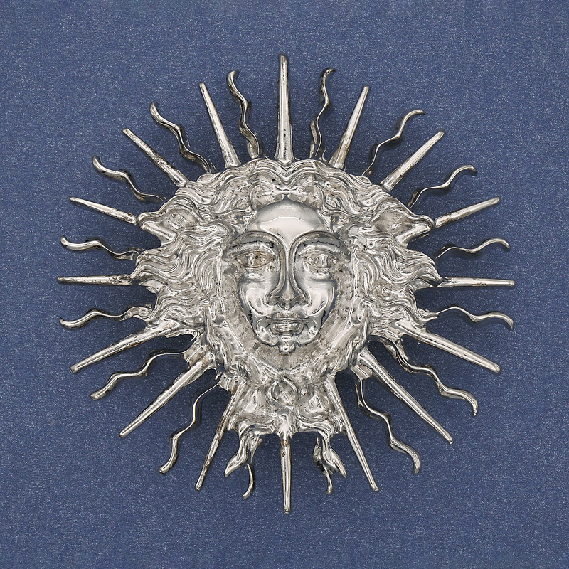 Yarilo Brooch Pendant Silver-Tone Metal 59mm+