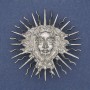 Yarilo Brooch Pendant Silver-Tone Metal 59mm+