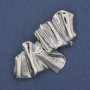 Accent Brooch Silver-Tone Metal 65x36mm+