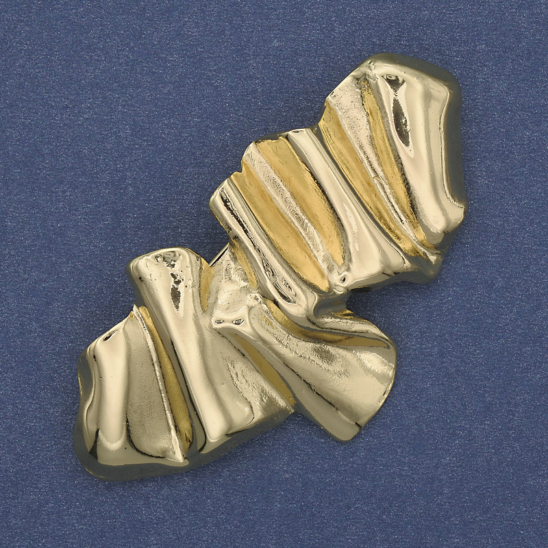 Accent Brooch Gold-Tone Metal 65x36mm+