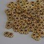 Findings Row Spacer Insert gold metal colour, diameter 9x5x2mm+- hole diameter 2mm+- pack 20g (~57pcs)