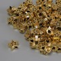 Findings Spacer Bead Star, Metal Colour Gold, Diameter 6x3mm+/- Hole Diameter 2mm+/- Packing 20g (~70pcs)