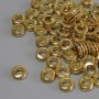 Rondelle Spacer Bead Finding, gold metal colour, diameter 6x2.5mm+/- hole diameter 3.5mm+/- pack 20g (~74pcs)