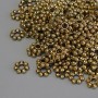 Findings Spacer Bead, Metal Colour Gold, Diameter 6x1.5mm+/- Hole Diameter 2mm+/- Packing 20g (~132pcs)