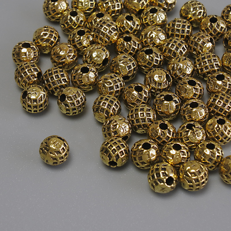 Findings Spacer Bead, Metal Colour Gold, Diameter 5mm+/- Hole Diameter 1.5mm+/- Packing 20g (~60pcs)