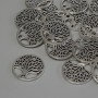 Findings Spacer Bead Tree, Metal Colour Silver, Diameter 16x1mm+/- Hole Diameter 1.9mm+/- Packing 20g (~19pcs)