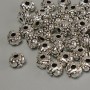 Findings Bead Spacer, Silver Metal Colour, Diameter 5.5x4mm +/-, Hole 1.9mm +/-, Pack 20g (~41pcs)