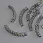 Findings Bead Spacer, Silver Metal Colour, Diameter 36x4.5mm +/-, Hole 2mm +/-, Pack 20g (~8pcs)