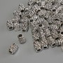 Bead Spacer Finding, Silver Metal Colour, Diameter 6x4mm+/- Hole 1.8mm+/-, Pack 20g (~62 pcs)