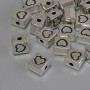 Findings Rondelle Spacer Bead, Silver Metal Colour, 7mm+/- Diameter, 1.8mm+/- Hole, 20g Pack (~19pcs)