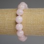 Madagascar Rose Quartz Bracelet, smooth round beads, diameter 12.5mm+-, length 18cm+- stretch