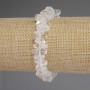 Rock Crystal Bracelet, tumbled beads, diameter 10-14x3-7mm+-, length 18cm+- stretch
