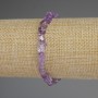 Amethyst Bracelet, tumbled beads, diameter 8x6mm+-, length 18cm+- stretch