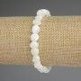 Mother-of-Pearl Bracelet, tumbled beads, diameter 8x8mm+-, length 18cm stretch