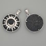 Lava Pendant in "Sun" Setting, 27mm Diameter+