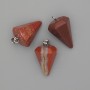 Pendulum Pendant Red Jasper 28x20x14mm+