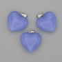 Aquamarine Heart Pendant 20x20x25mm+