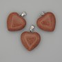 Golden Sand Aventurine Heart Pendant 20x20x25mm+
