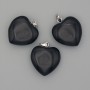Heart Pendant Agate 20x20xx25mm+
