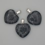 Agate Heart Pendant 20x20x25mm+