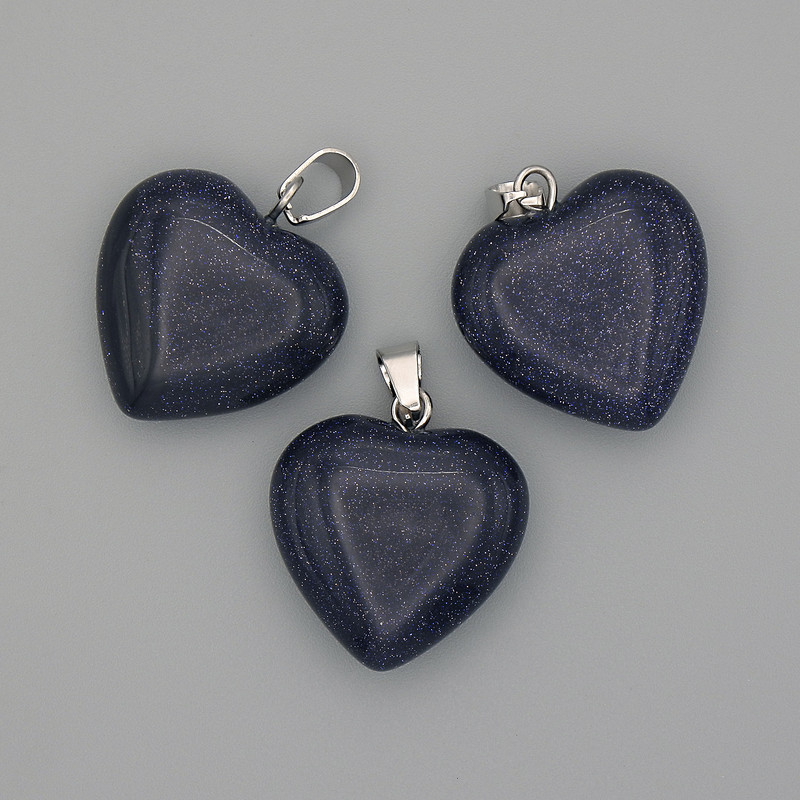 Night of Cairo Aventurine Heart Pendant 20x20x25mm+