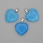 Pendant Heart Aquamarine 20x20x25mm+