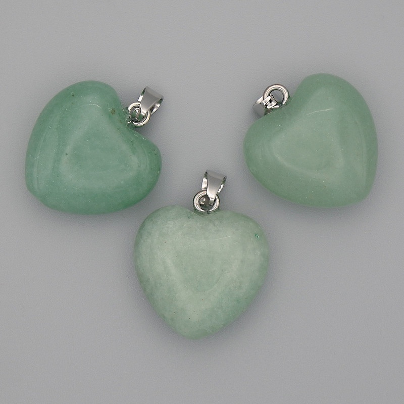Pendant Heart Jade 20x20x25mm+