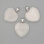 Pendant Heart Rock Crystal 20x20x25mm+