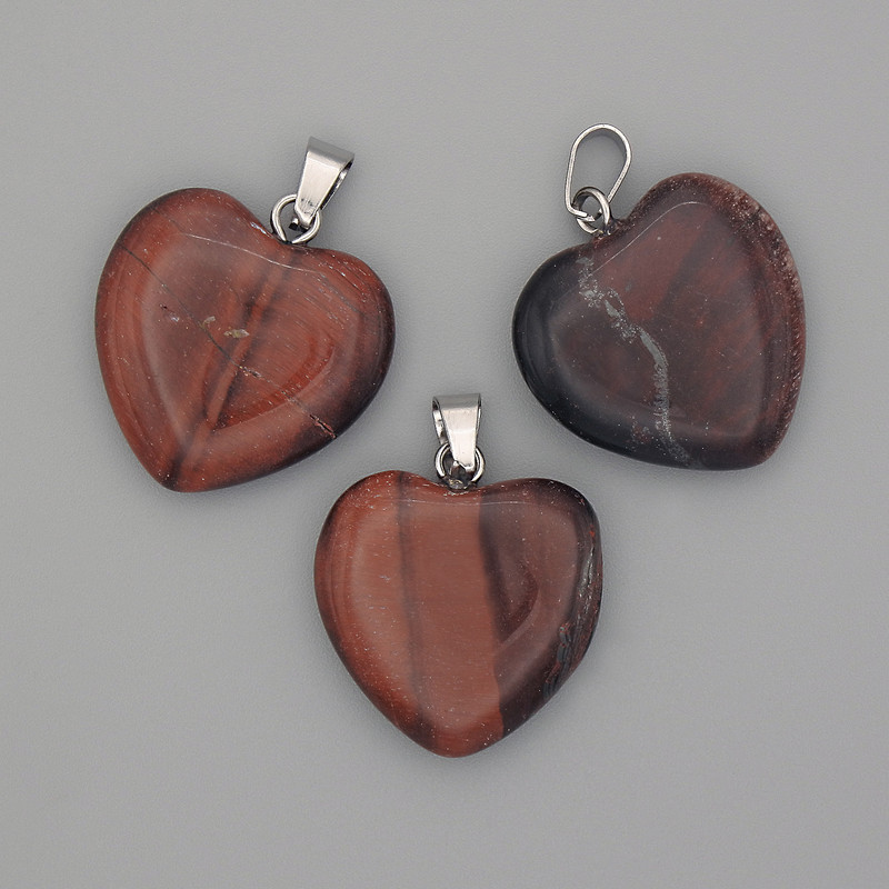 Pendant Heart Bull's Eye 20x20x25mm+