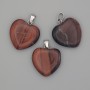 Pendant Heart Bull's Eye 20x20x25mm+