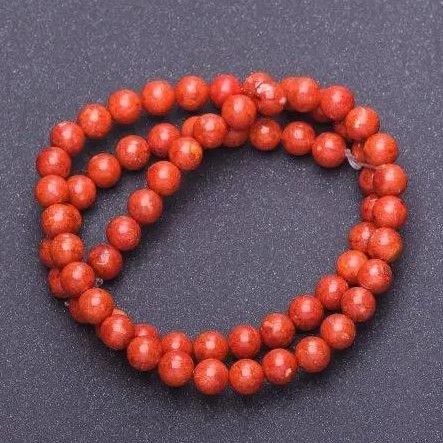 Natural Sponge Coral Beads, smooth round, diameter 8mm+/-, length 38cm, strand