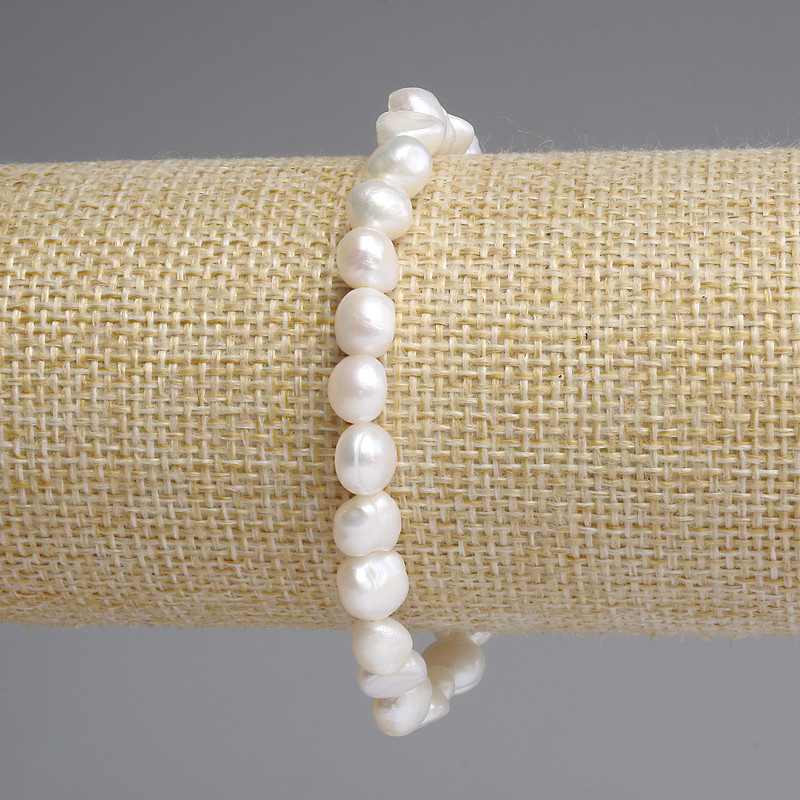 River Pearl Bracelet 7-8x6.5-7mm+/-, Length 18cm+/- Stretch
